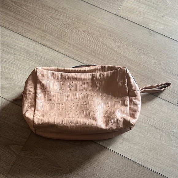 Steve Madden Blush Embossed Cosmetic Bag - Picture 2 of 9